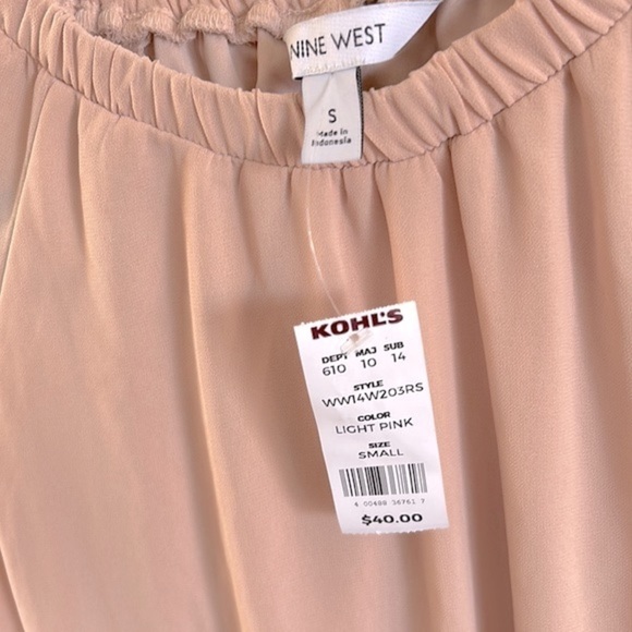 Nine West Flute Sleeve Elastic Waist Blouse | SIZE S - Picture 3 of 7